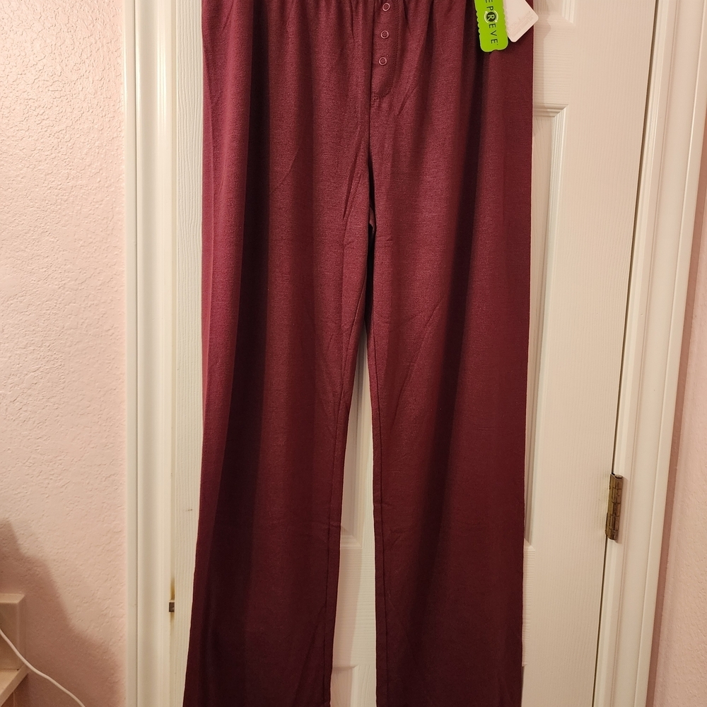 P.J. Salvage Burgundy Lounge Pants